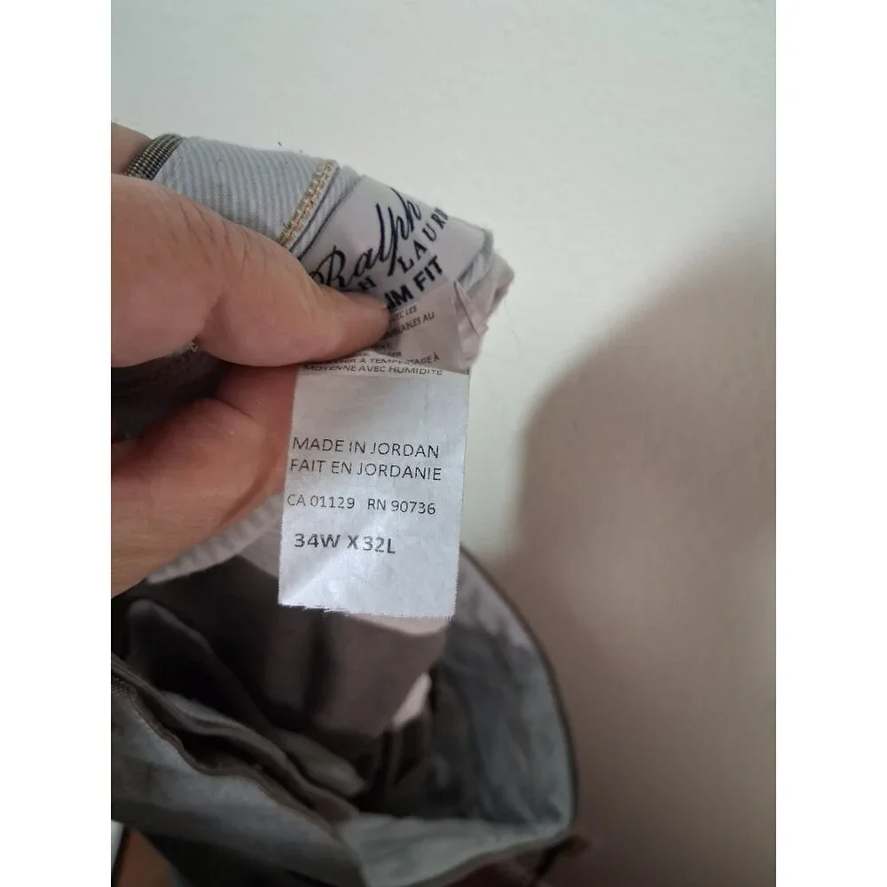 Ralph Ralph Lauren Dress Pants Slim Fit Business Casual Slacks Trousers Sz 34x32